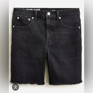 J. Crew Midlength denim short in washed black size 31